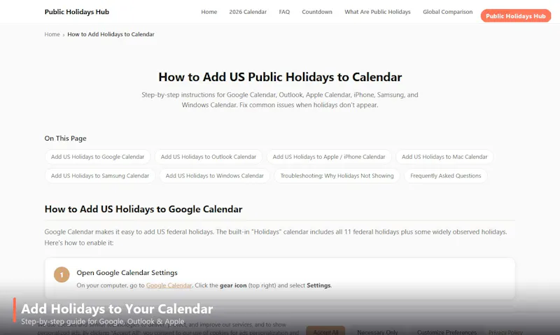 Public Holidays Hub screenshot 9