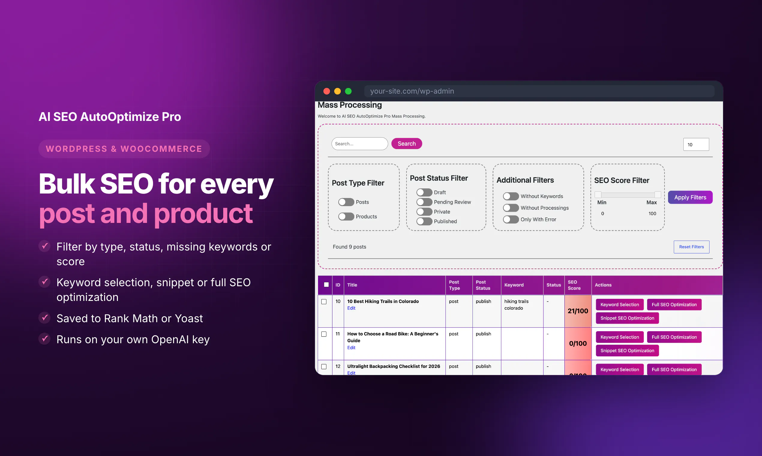 AI SEO AutoOptimize Pro for WordPress gallery image