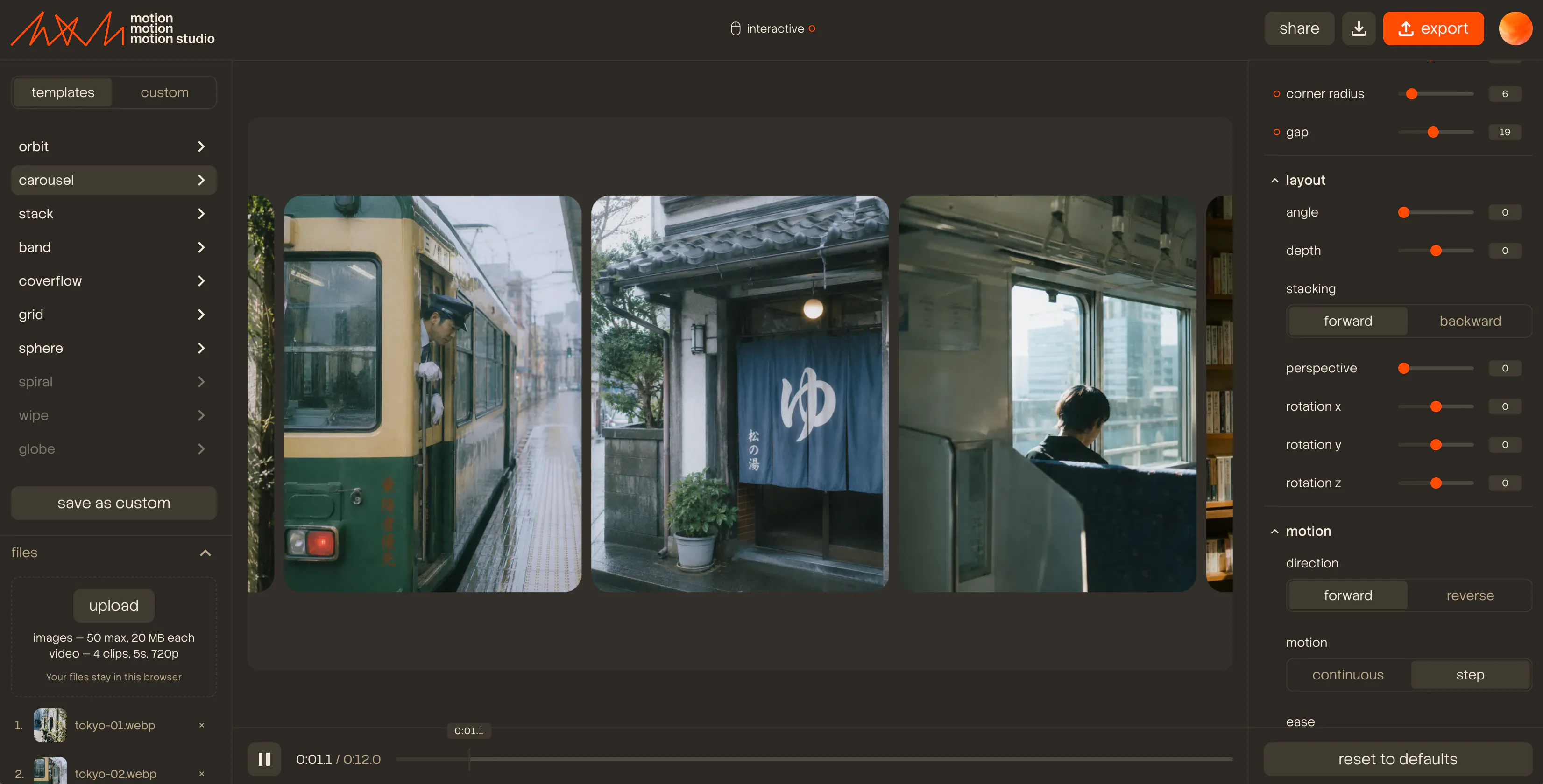 Motion Studio gallery image