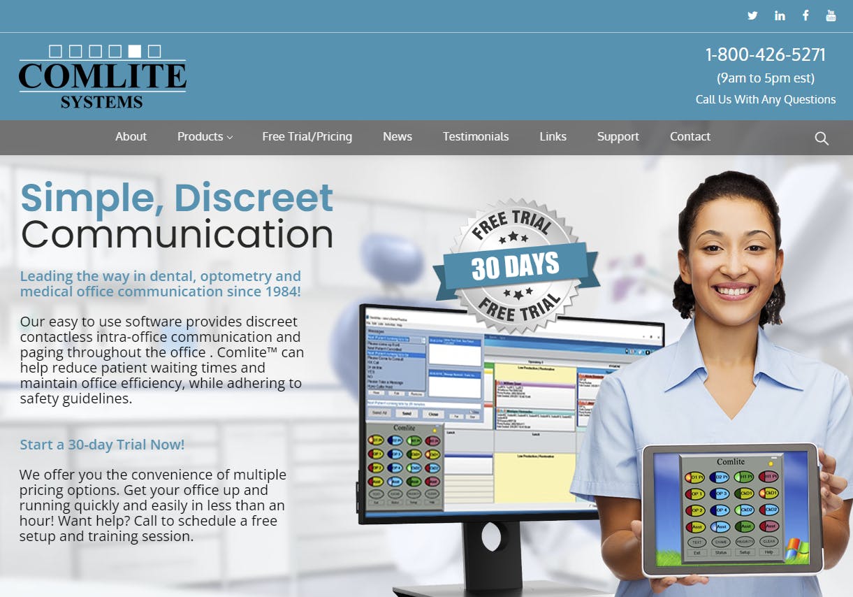 Dental Office Paging Systems | Dental Communication Software | Comlite Systems media 1