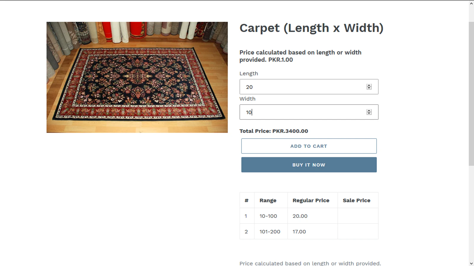 shopify pricing calculator 