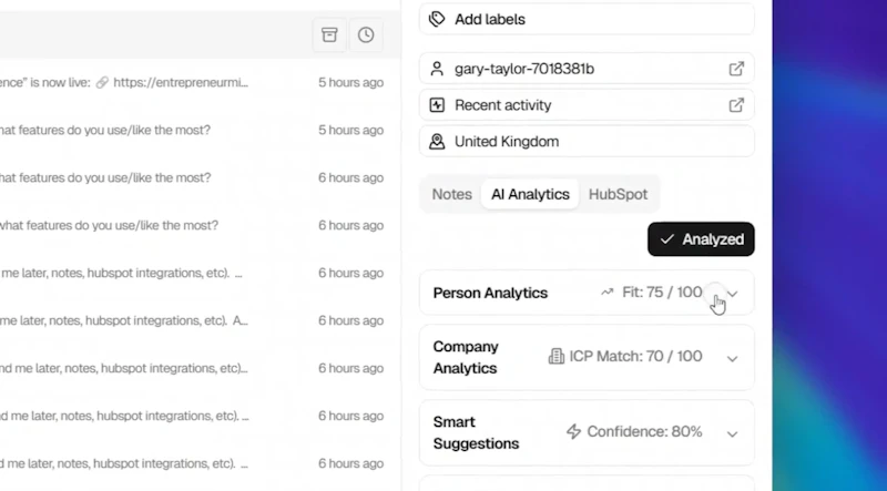 Cesar.chat - Linkedin Inbox Management screenshot 2
