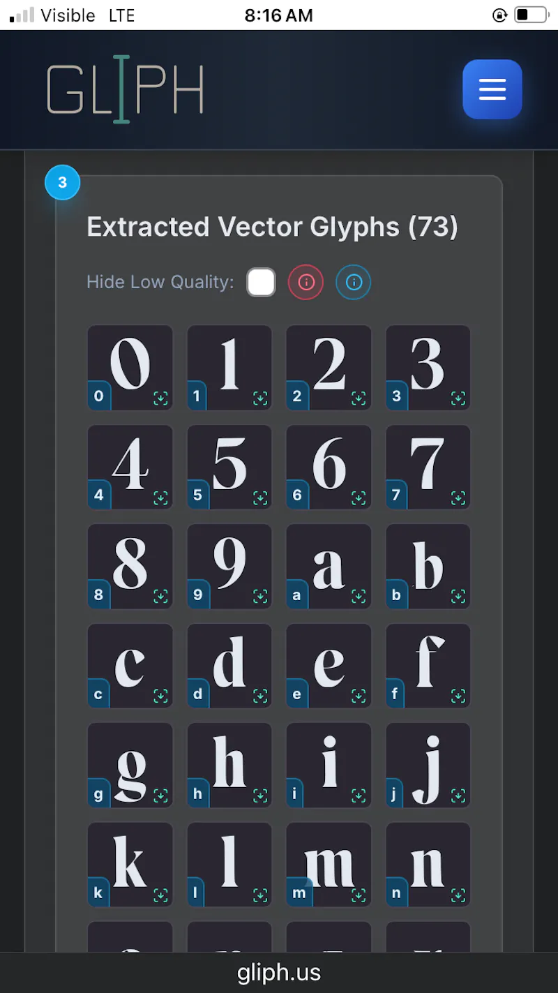 GLIPH screenshot 3