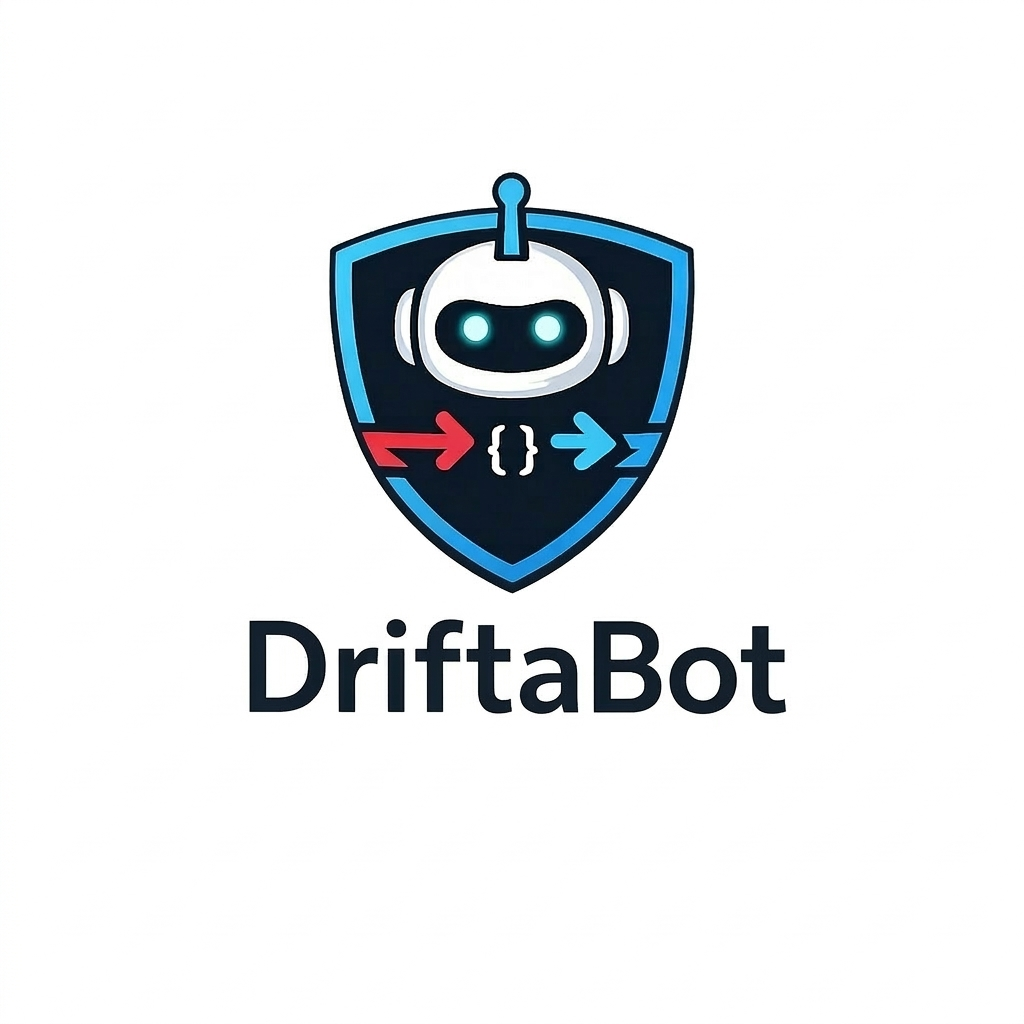 DriftaBot Agent - Main product screenshot demonstrating key features and user interface