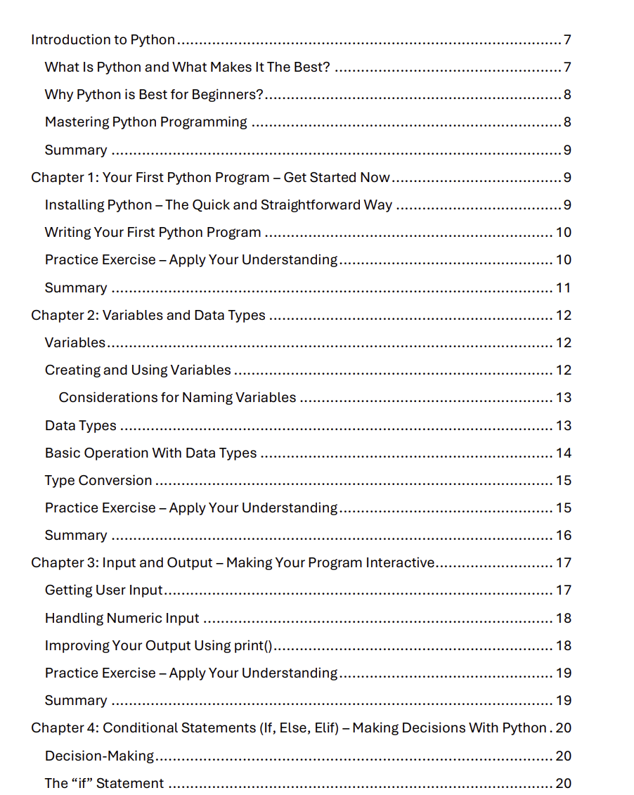 Master Python: Yeni Başlayan E-Kitap - Tüm Python temel bilgilerini kapsayan iyi detaylandırılmış bir e-kitap medya 2