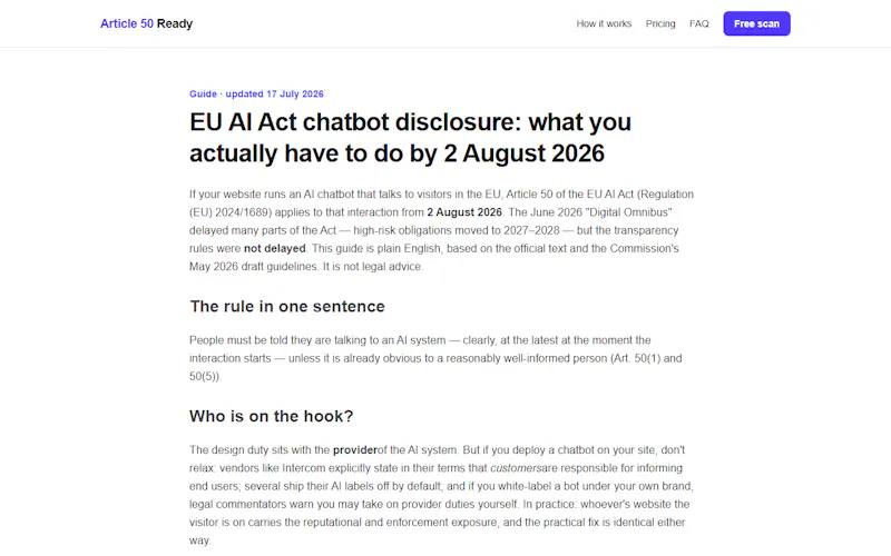Article 50 Ready screenshot 2