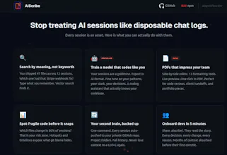 AiScribe - Store your ai coding session gallery image