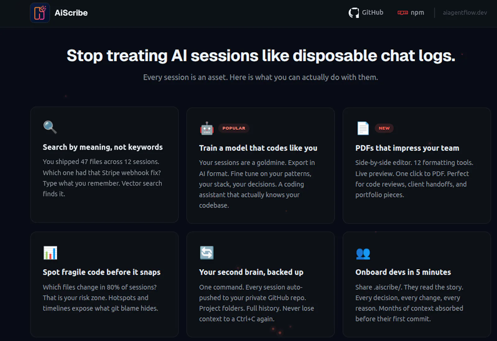 AiScribe - Store your ai coding session screenshot 12