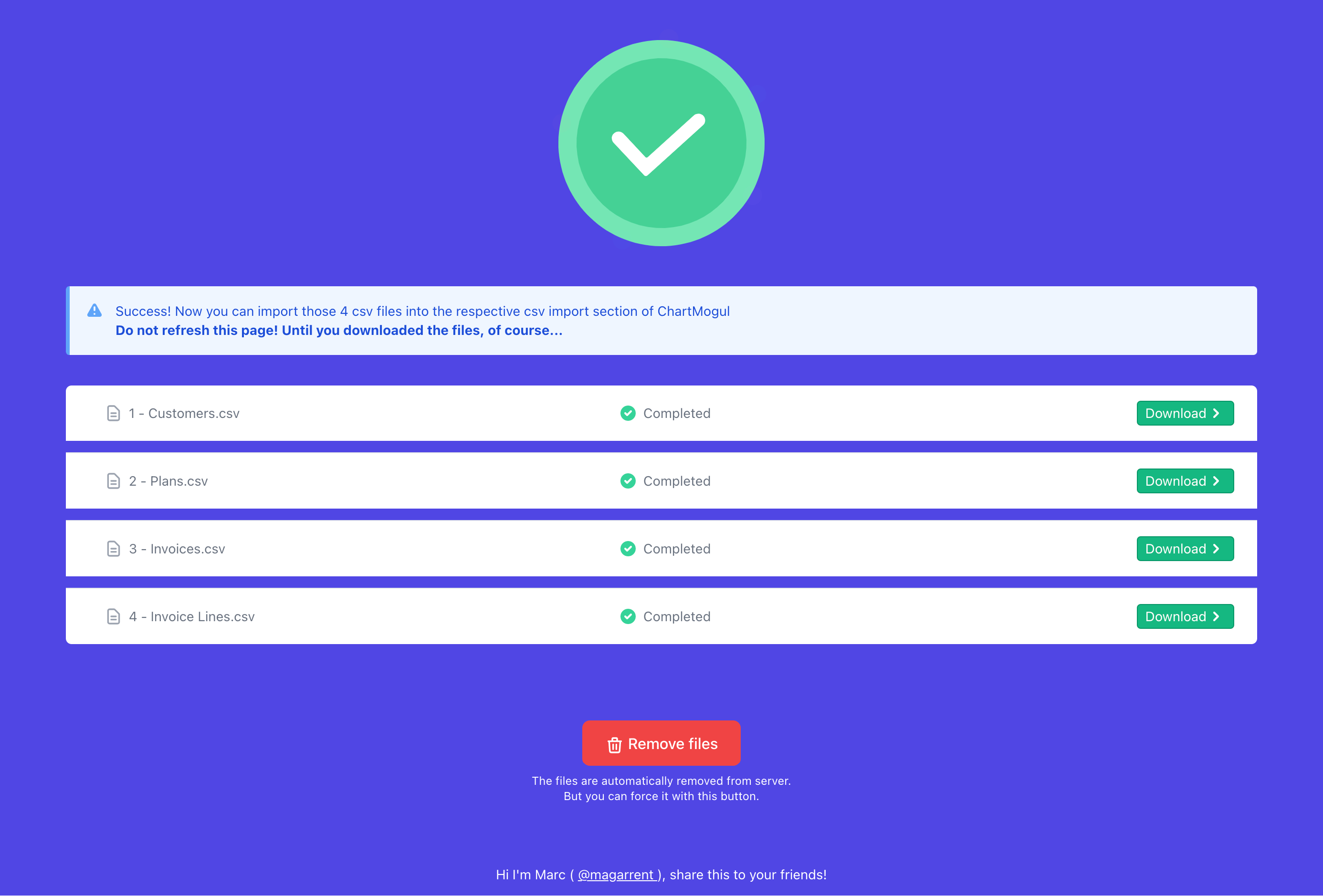 Paddle to Chartmogul - CSV Converter gallery image