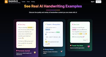Handwrite AI gallery image