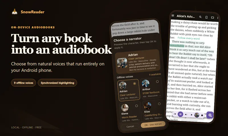 SnowReader screenshot 2