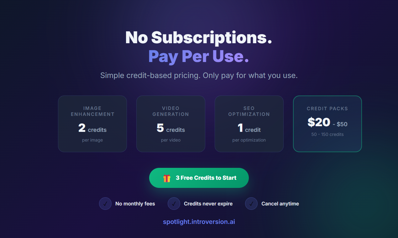 Spotlight AI Studio gallery image