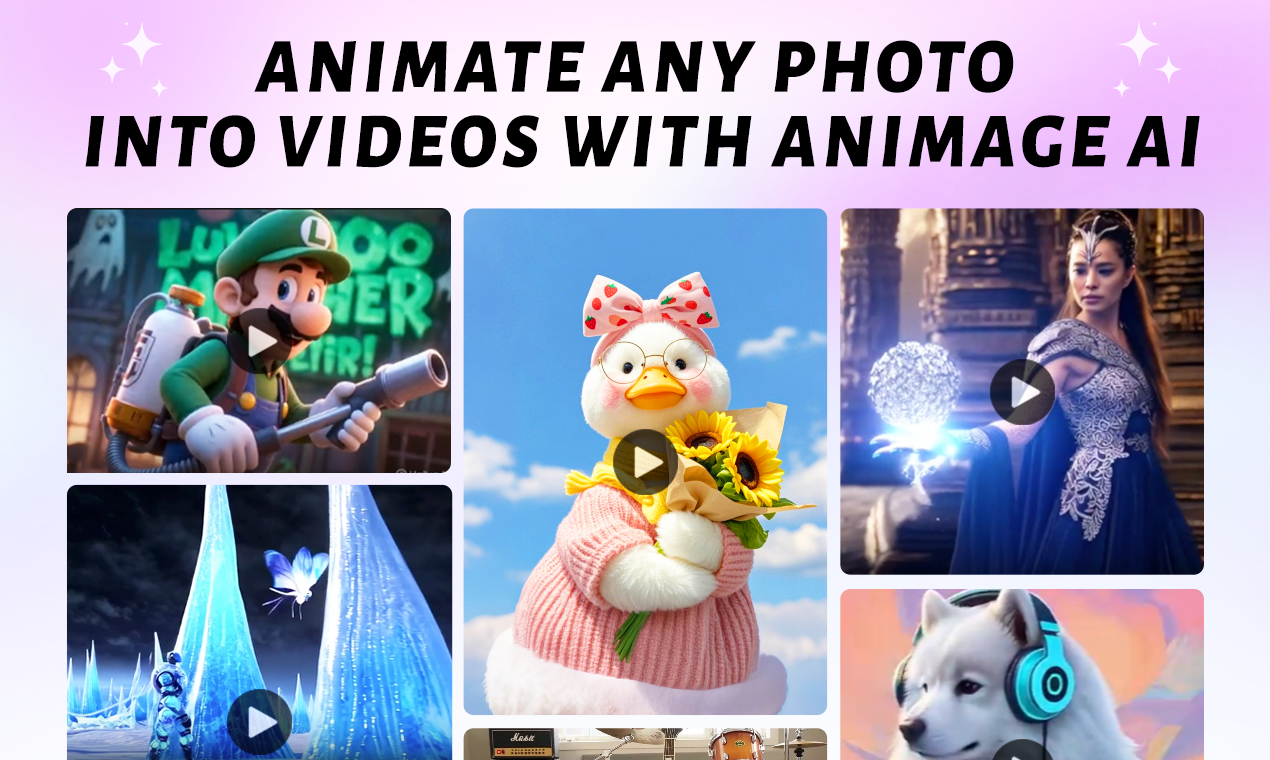 Animasyon AI - Görüntüleri dinamik videolara dönüştürün medya 2