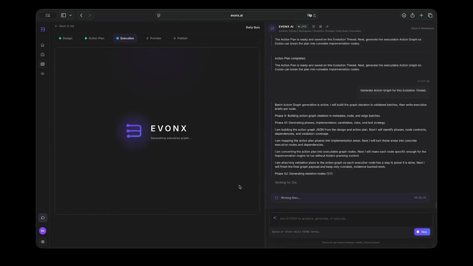 Evonx screenshot 1 (video preview)
