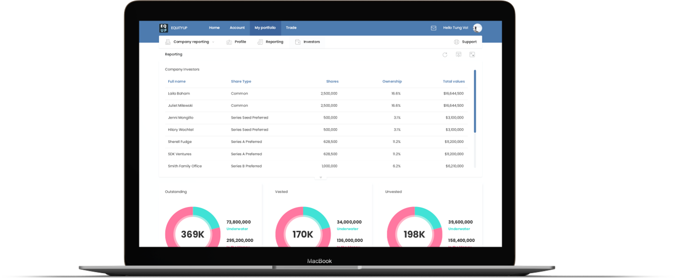 Cap Table - Equity Admin 2.0 gallery image