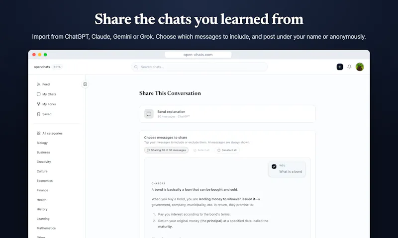 openchats screenshot 2