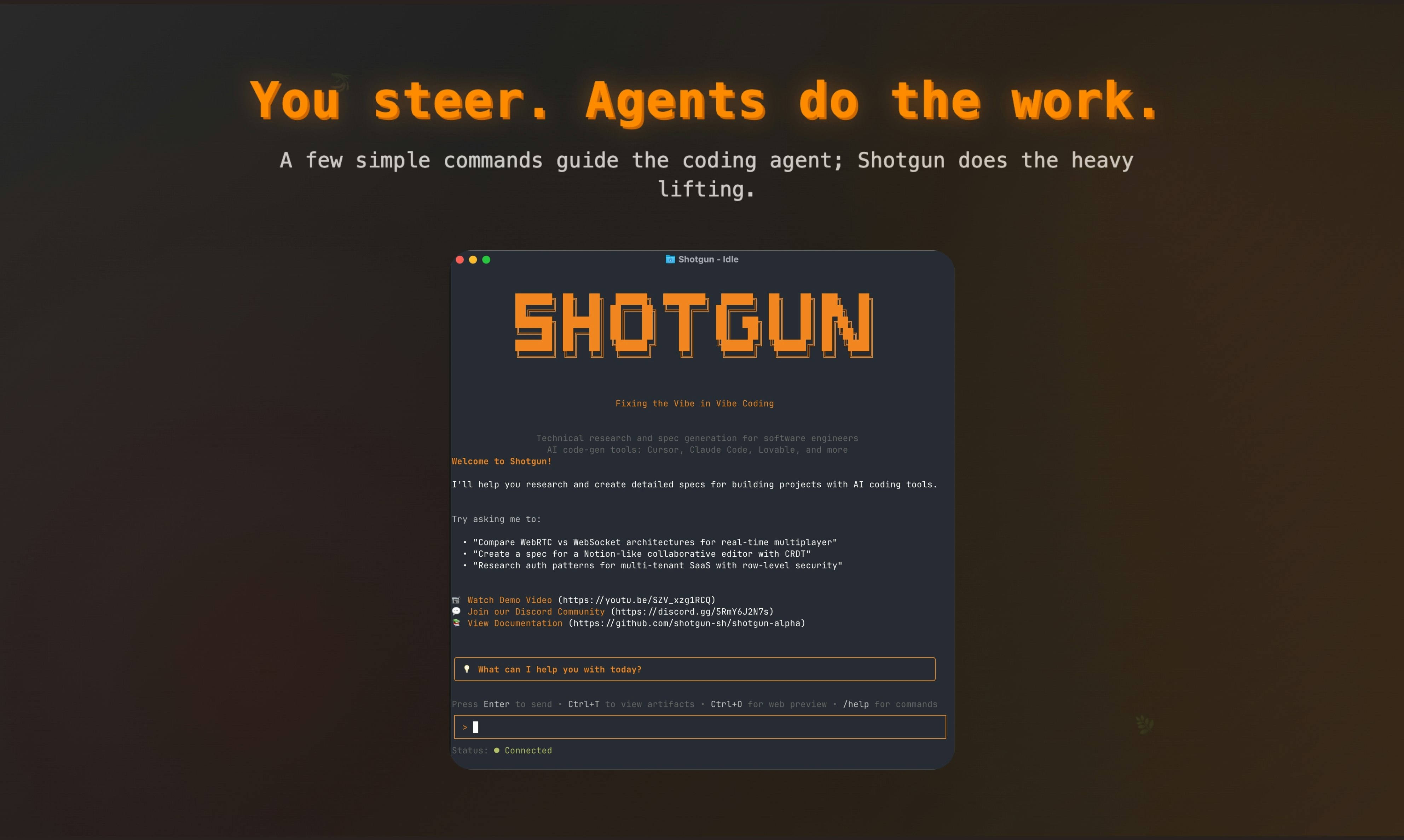 Shotgun CLI - Codebase-aware spec engine for Cursor, Claude Code & Lovable media 5