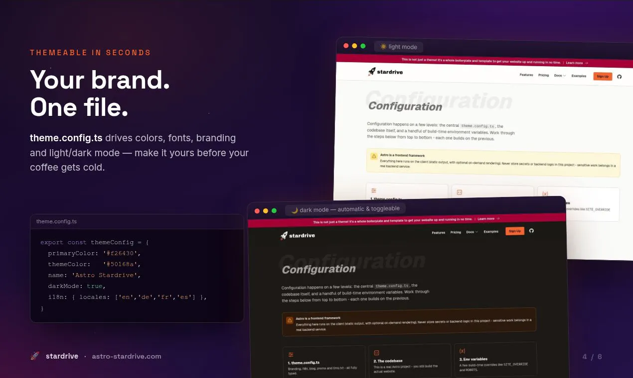 Stardrive - Free Astro Boilerplate gallery image