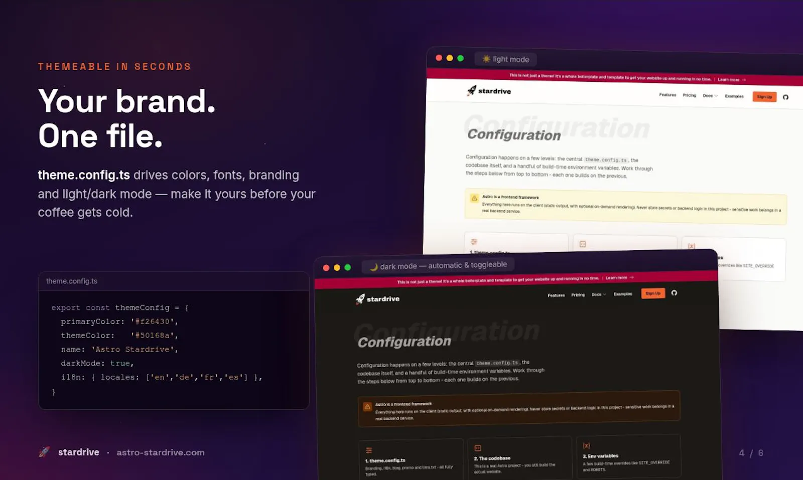 Stardrive - Free Astro Boilerplate screenshot 5