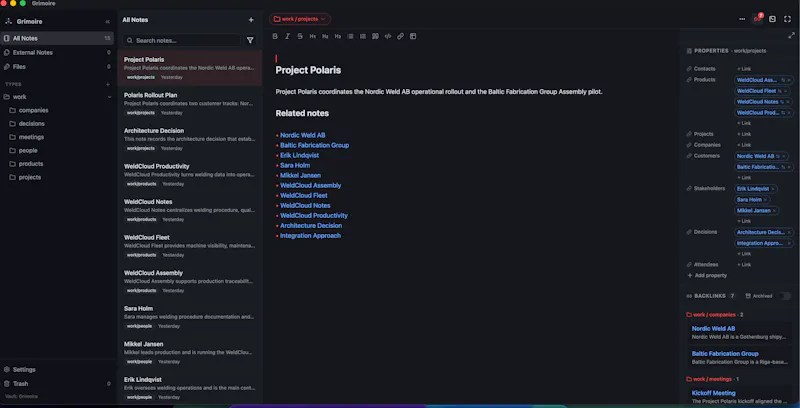 Grimoire screenshot 3