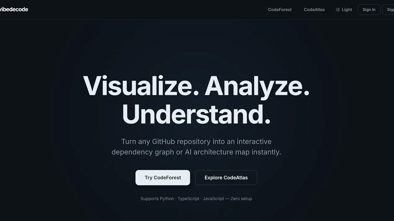 Vibedecode product