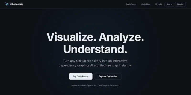 Vibedecode screenshot 2