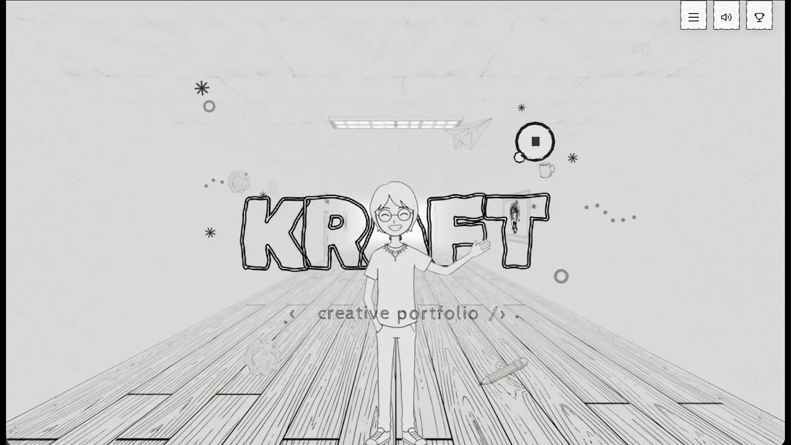 KRAFT - Portfolio Theme screenshot 1 (video preview)