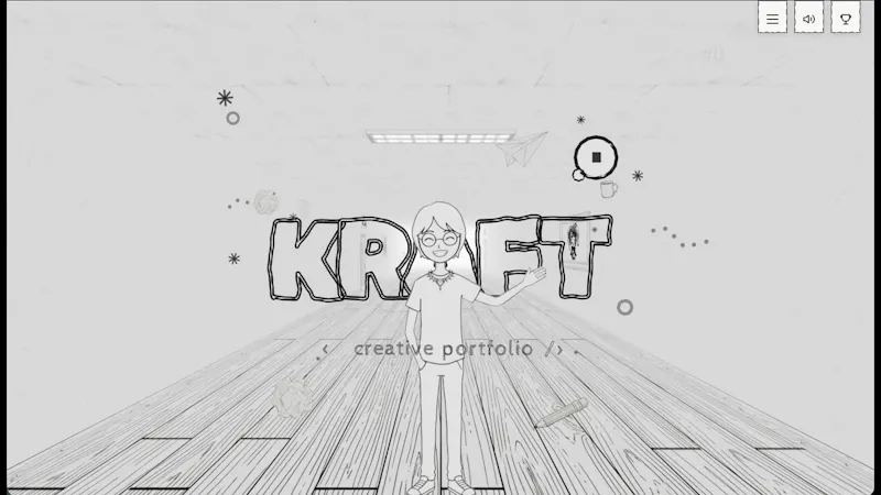 KRAFT - Portfolio Theme screenshot 1 (video preview)