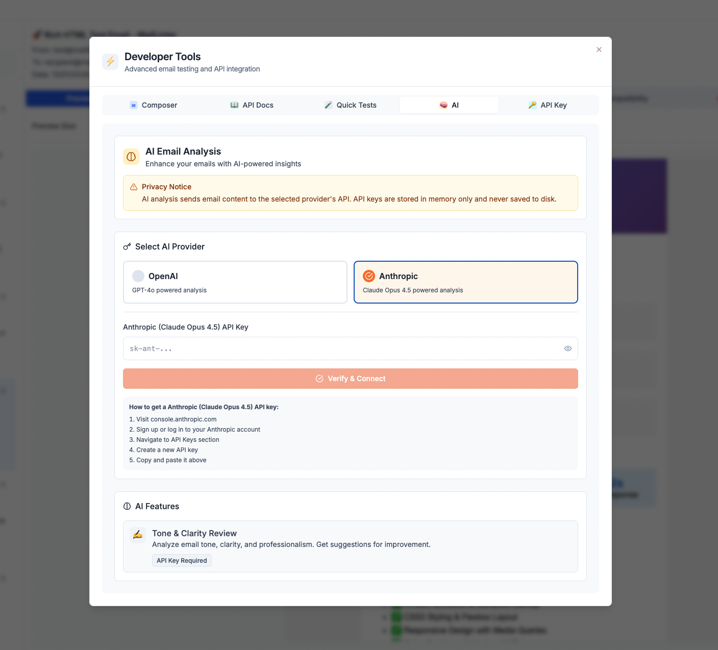 MailLinter gallery image