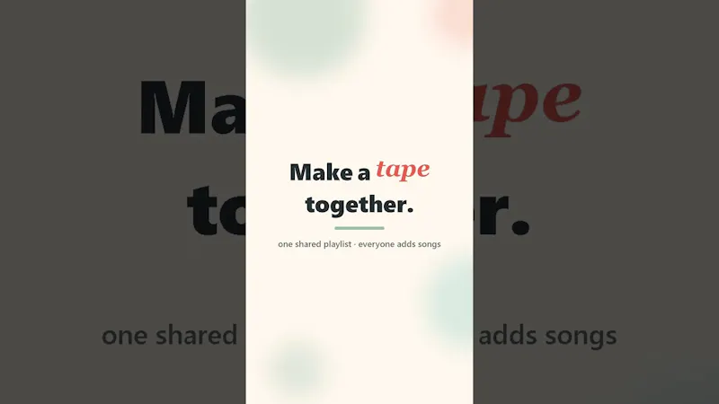 Link Tapes screenshot 1 (video preview)
