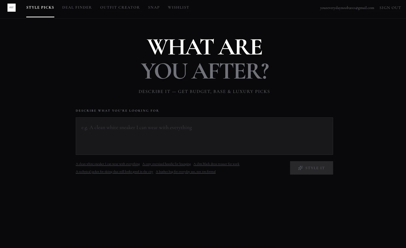 FITAI screenshot 1