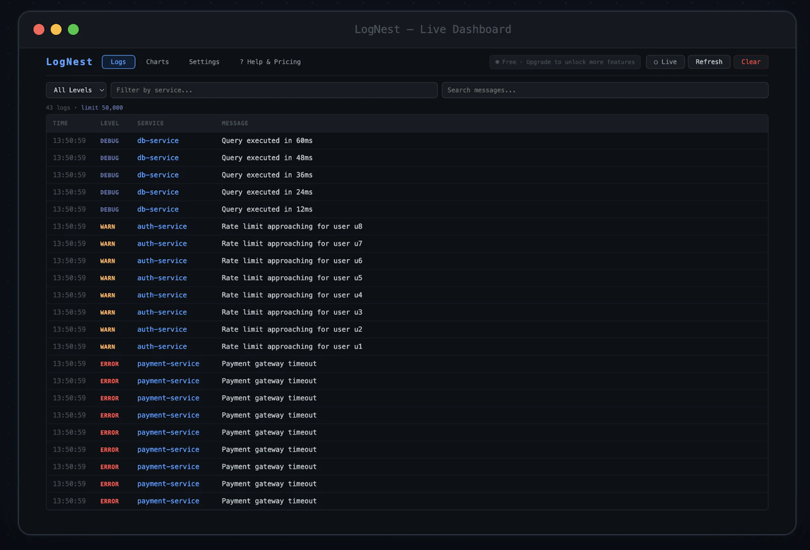 LogNest Local Log Analysis screenshot 1