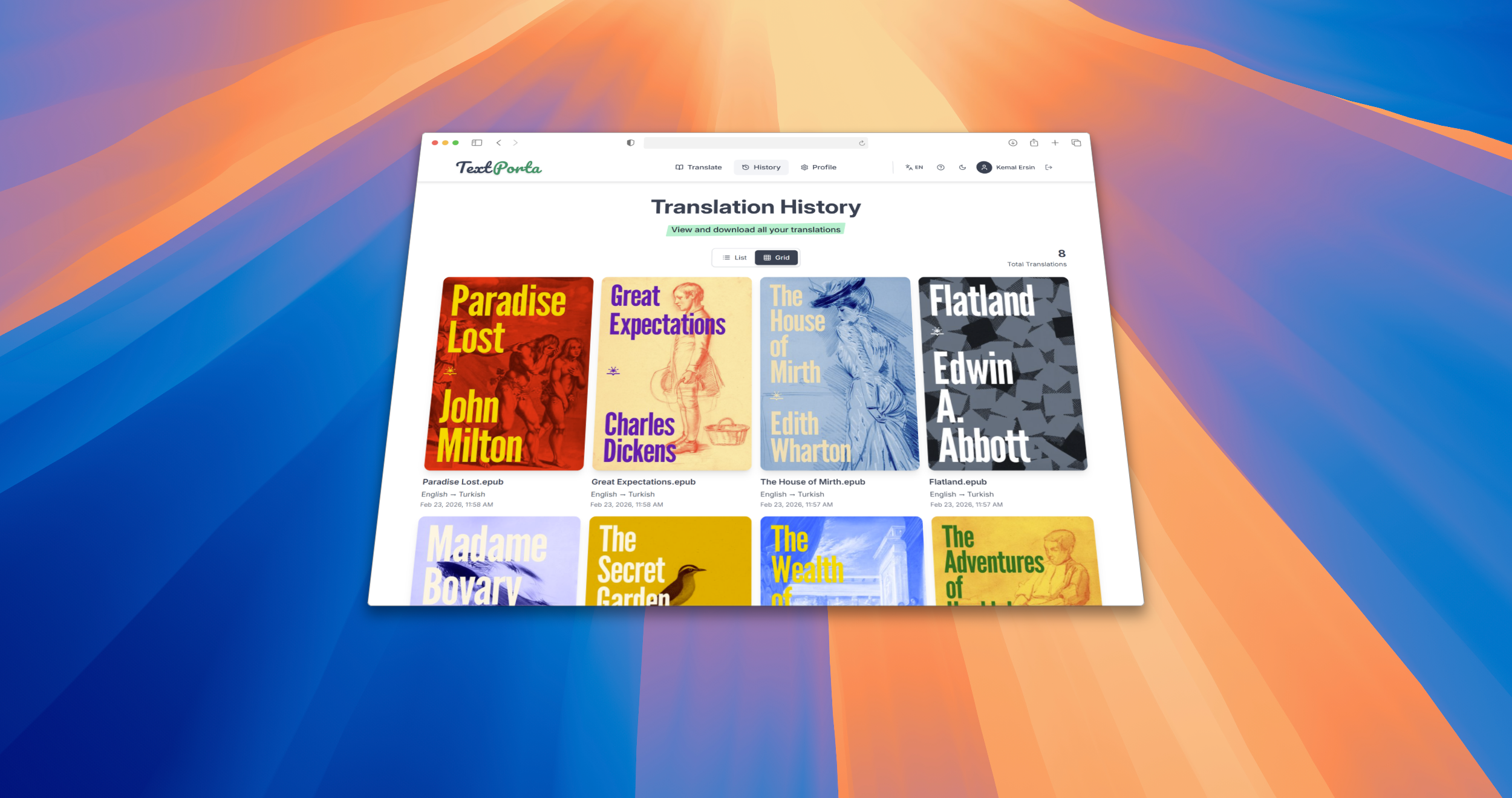 TextPorta - E-Book Translation Platform gallery image
