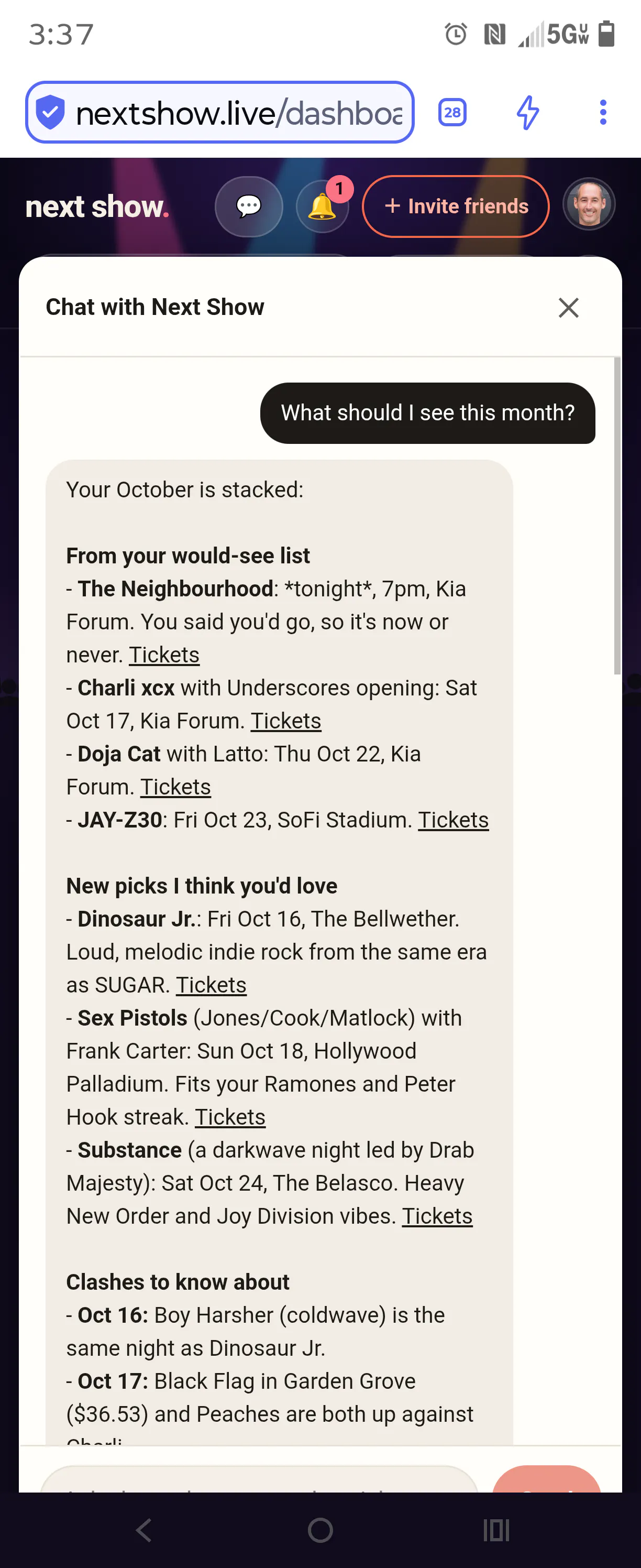 NextShow.live - live music with friends gallery image