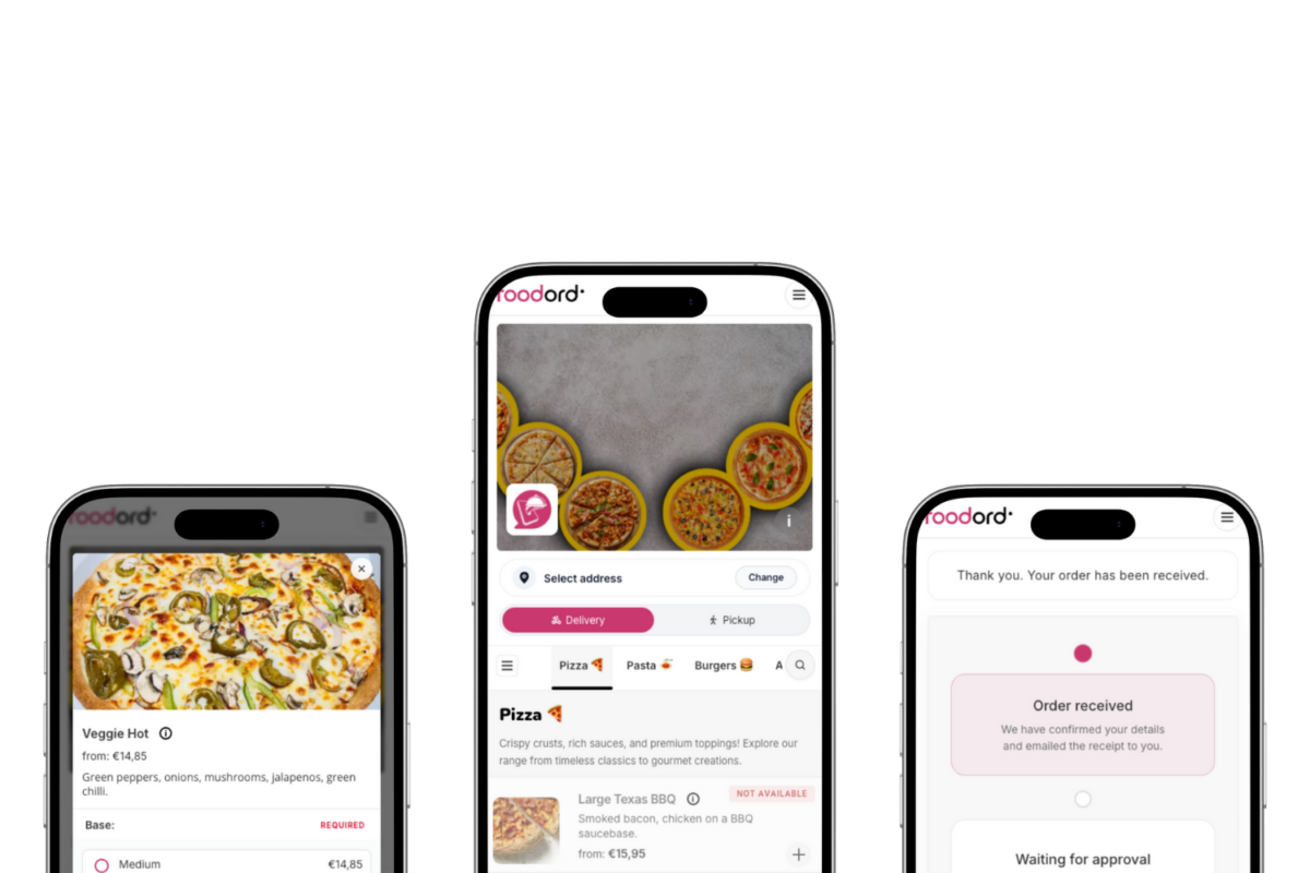 FoodOrd - Main product screenshot demonstrating key features and user interface