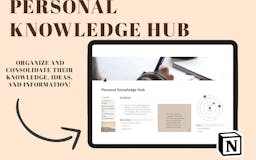 Personal Knowledge Hub Notion Template media 1