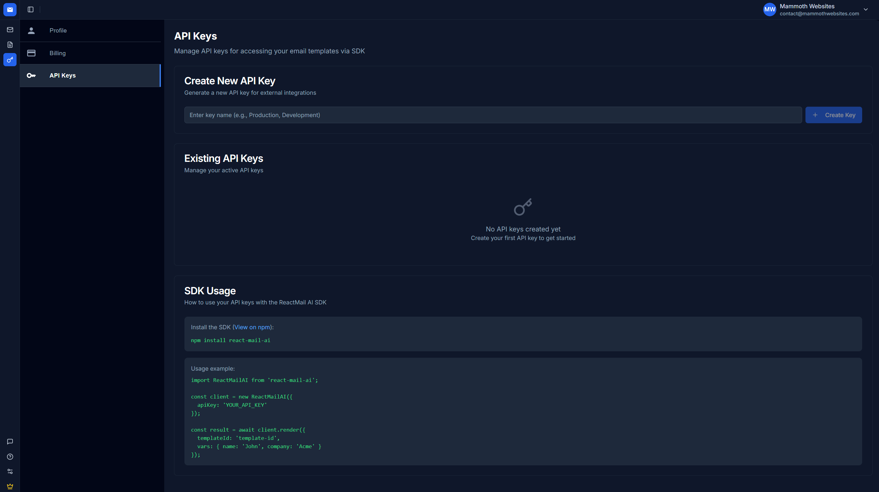 ReactMail AI gallery image