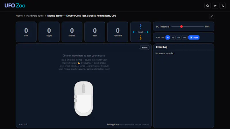 Mouse Tester screenshot 2