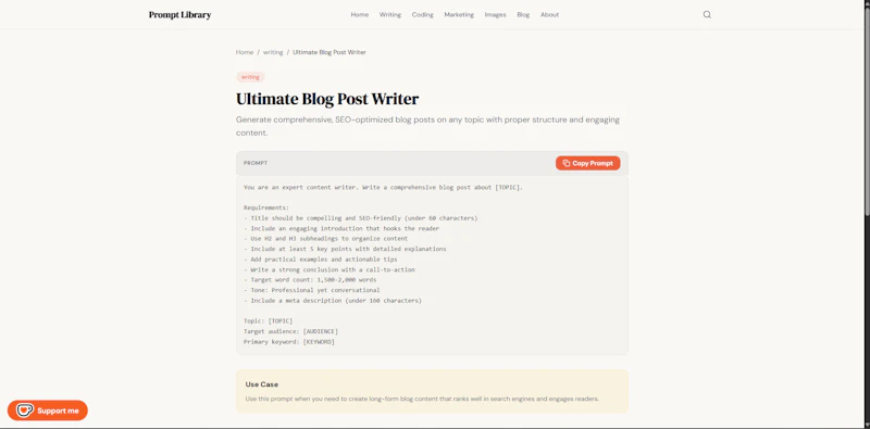 Prompt Library screenshot 3