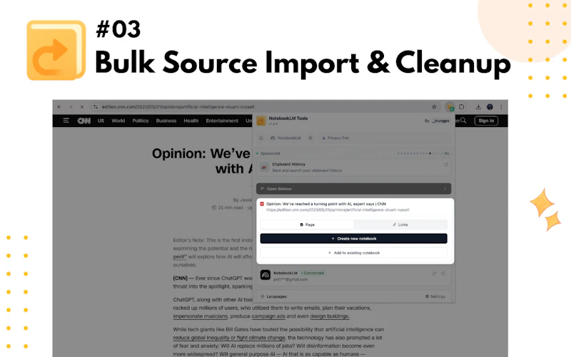 NotebookLM Tools screenshot 4