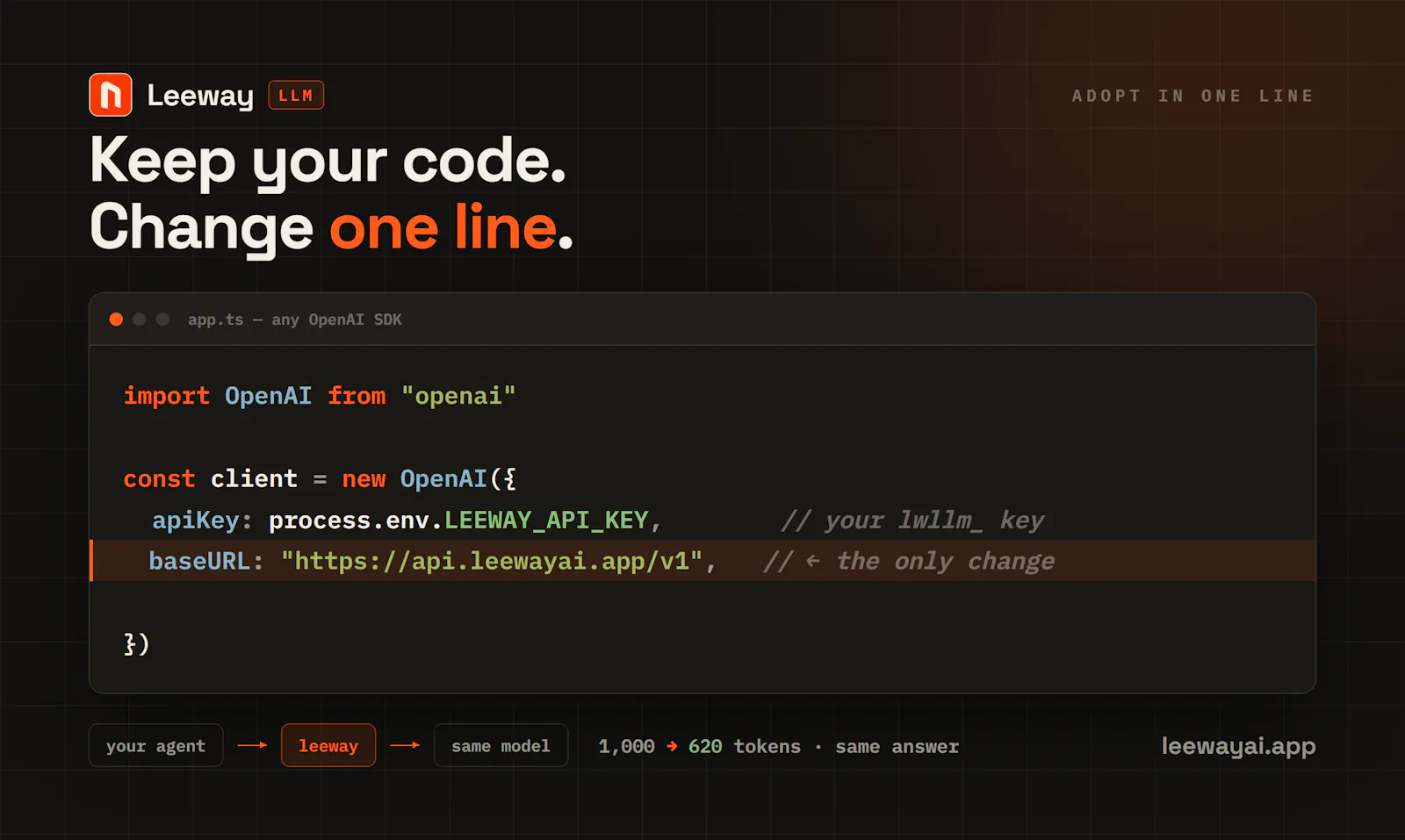 LeewayLLM screenshot 2