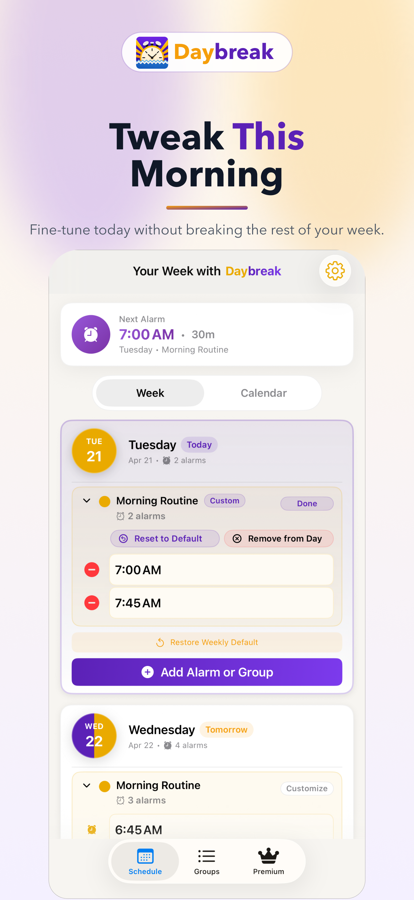 Daybreak: Smart Alarms gallery image