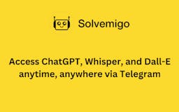 Solvemigo - ChatGPT for Telegram media 2