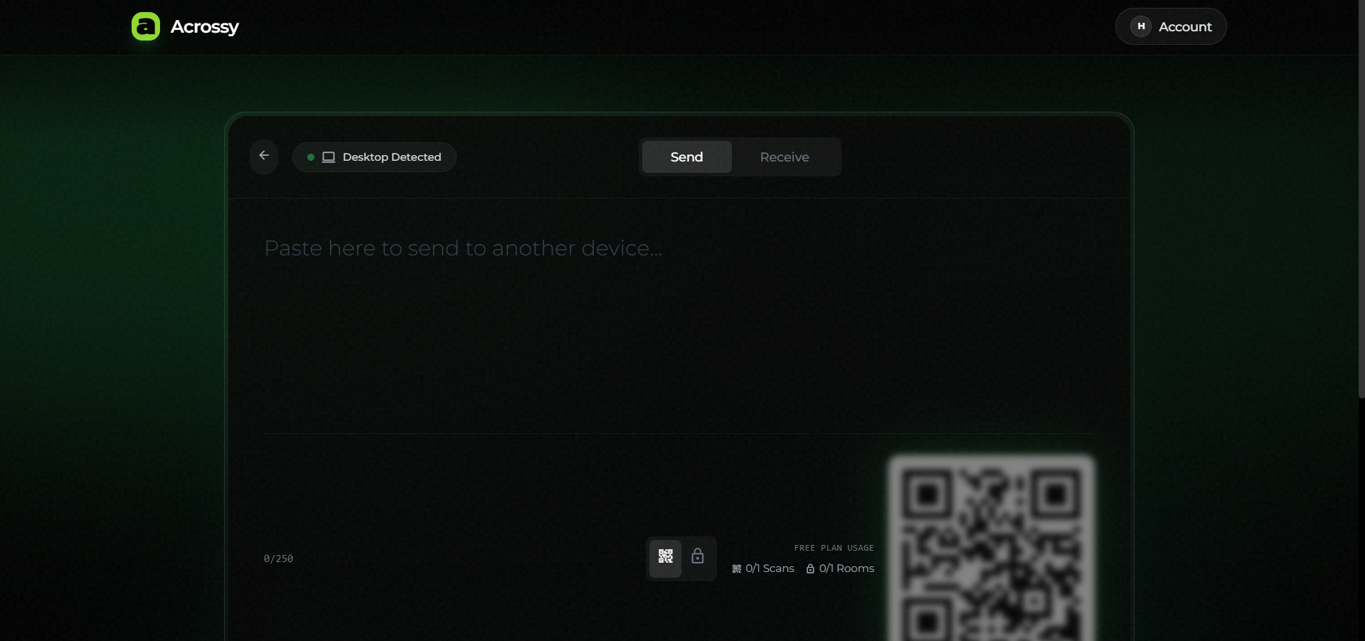 Acrossy - Screenshot 2 showing product features and functionality