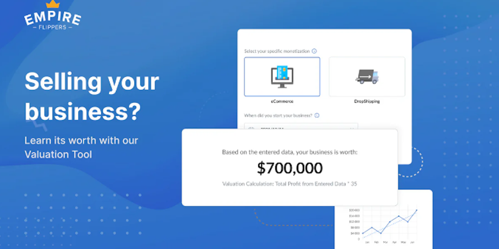 Empire Flippers Shopify Valuation App Product Information, Latest