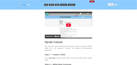 PyCells Tables & A4 PDF creator gallery image