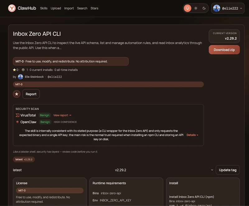 ClawHub screenshot 3