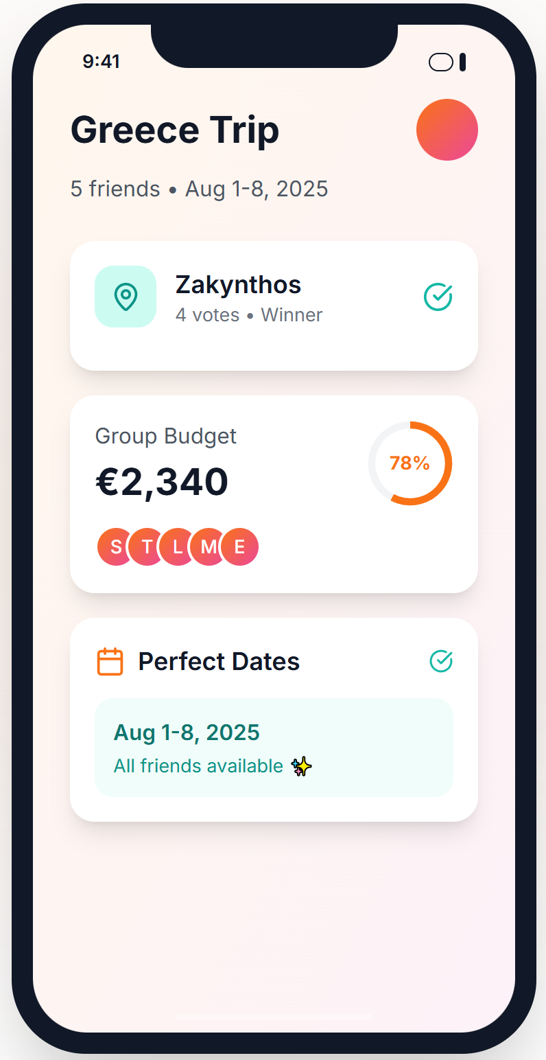 TravelButler - Main screenshot showing features and interface