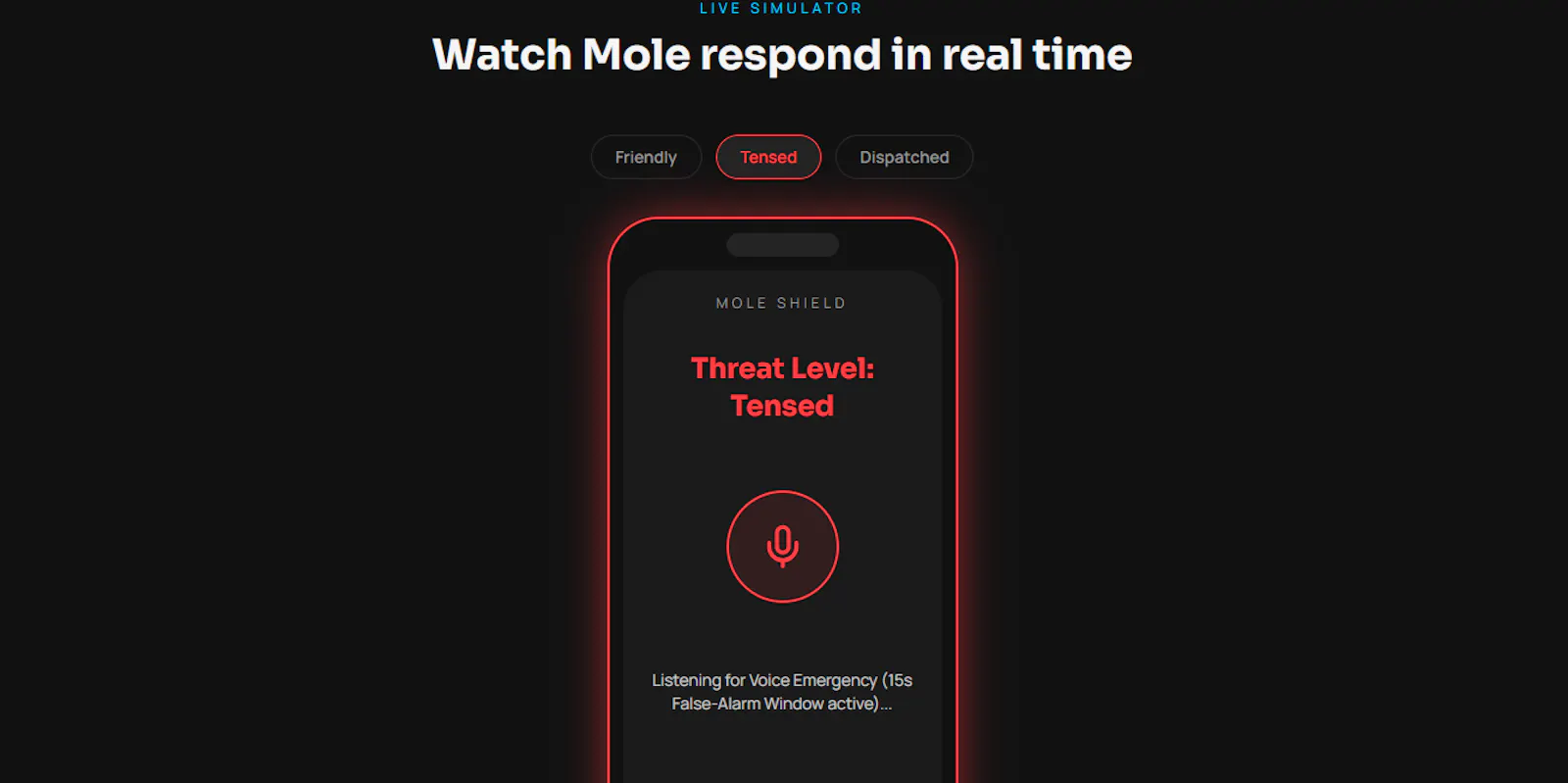 Mole Personal Safety Engine screenshot 3