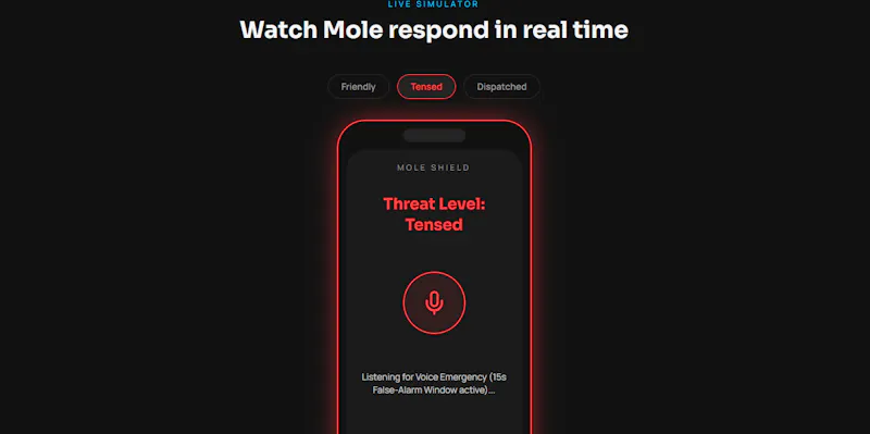 Mole Personal Safety Engine screenshot 3